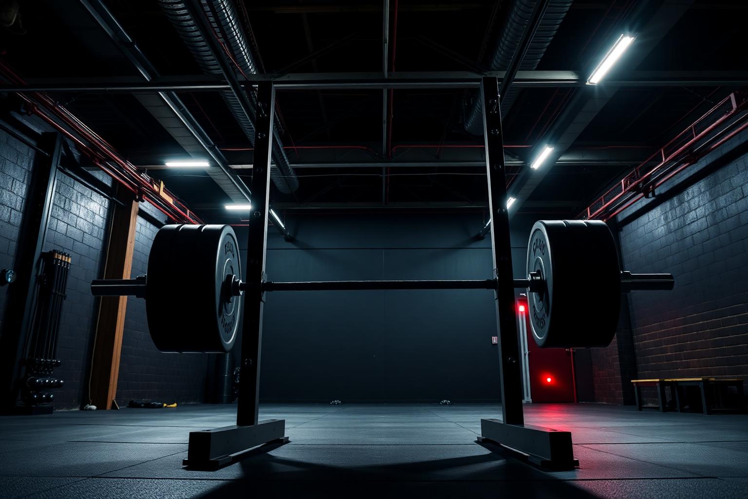 Squat rack setup